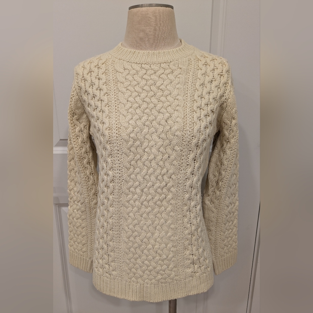 Cream Cable Knit Sweater